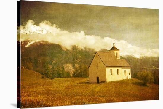 Old Wyeth Church-null-Stretched Canvas