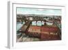 Old Y Bridge, Zanesville-null-Framed Art Print