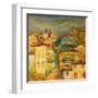 Old Yellow Village Houses-kirilstanchev-Framed Art Print