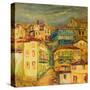 Old Yellow Village Houses-kirilstanchev-Stretched Canvas