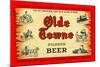 Olde Towne Pilsner Beer-null-Mounted Art Print