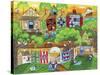 Olde Tyme Village Quilt Maker-Cheryl Bartley-Stretched Canvas