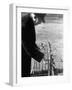 Older Man Feeding Birds Perched on a Fence in Hyde Park-Cornell Capa-Framed Photographic Print