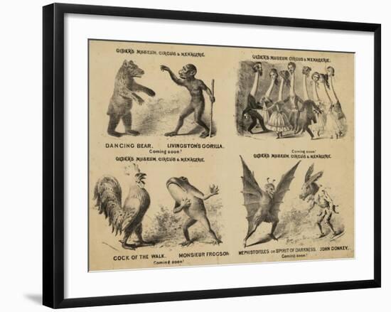 Older's Museum, Circus and Menagerie-null-Framed Giclee Print