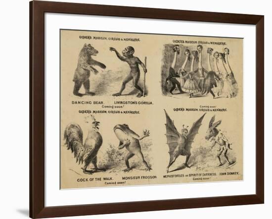 Older's Museum, Circus and Menagerie-null-Framed Giclee Print