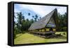 Oldest Bai of Palau-Michael Runkel-Framed Stretched Canvas