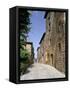 Oldest Building in the Best Preserved Fortified Medieval Village in Tuscany-Pearl Bucknall-Framed Stretched Canvas