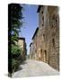 Oldest Building in the Best Preserved Fortified Medieval Village in Tuscany-Pearl Bucknall-Stretched Canvas
