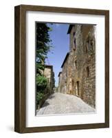 Oldest Building in the Best Preserved Fortified Medieval Village in Tuscany-Pearl Bucknall-Framed Photographic Print