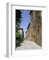 Oldest Building in the Best Preserved Fortified Medieval Village in Tuscany-Pearl Bucknall-Framed Photographic Print