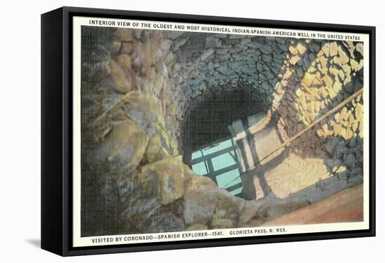 Oldest Indian-Spanish-American Well in United States-null-Framed Stretched Canvas