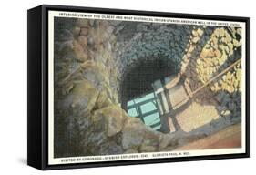 Oldest Indian-Spanish-American Well in United States-null-Framed Stretched Canvas