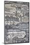 Oldest Map of Palestine, Mosaic, Dated Ad 560, St. George's Church, Madaba, Jordan, Middle East-Richard Maschmeyer-Mounted Photographic Print