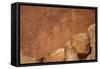 Oldest Pueblos and Navajos Tracks of Art on the Cliffs of Monument Valley-Olivier Goujon-Framed Stretched Canvas