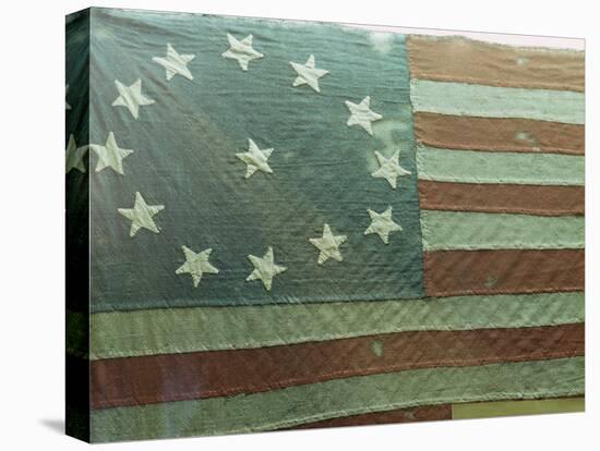 Oldest U.S. Flag, State House, Annapolis, Maryland, USA-Walter Rawlings-Stretched Canvas