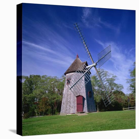 Oldest Windmill on Cape Cod, Dating from 1680, at Eastham, Massachusetts, New England, USA-Roy Rainford-Stretched Canvas