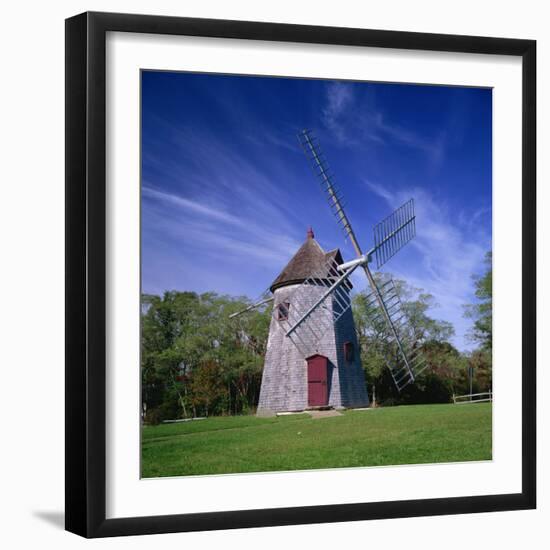 Oldest Windmill on Cape Cod, Dating from 1680, at Eastham, Massachusetts, New England, USA-Roy Rainford-Framed Photographic Print