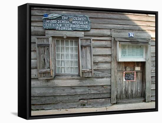 Oldest Wooden School House in America, St. Augustine, Florida, USA-Maresa Pryor-Framed Stretched Canvas