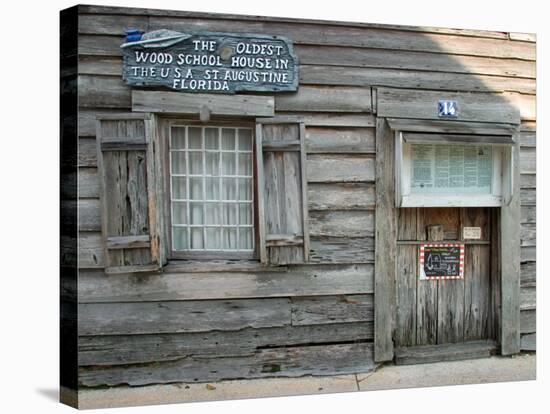 Oldest Wooden School House in America, St. Augustine, Florida, USA-Maresa Pryor-Stretched Canvas