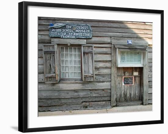 Oldest Wooden School House in America, St. Augustine, Florida, USA-Maresa Pryor-Framed Photographic Print