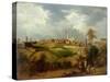 Oldham from Glodwick-James Howe Carse-Stretched Canvas