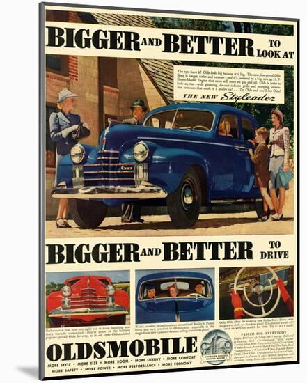 Oldsmobile - Better to Look At-null-Mounted Art Print