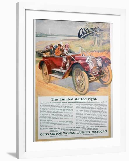 Oldsmobile Car Advert, 1911-null-Framed Giclee Print