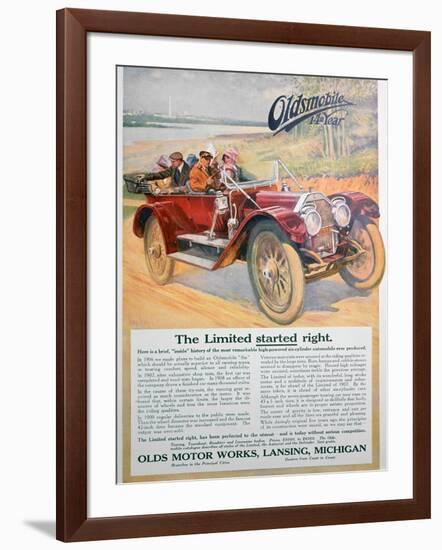 Oldsmobile Car Advert, 1911-null-Framed Giclee Print