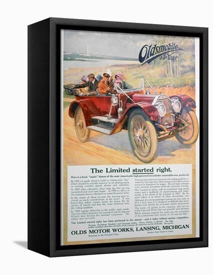 Oldsmobile Car Advert, 1911-null-Framed Stretched Canvas