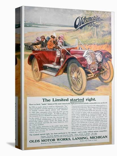 Oldsmobile Car Advert, 1911-null-Stretched Canvas