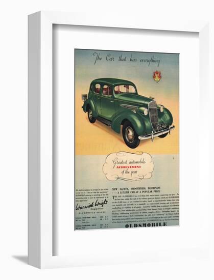 Oldsmobile- Car Has Everything-null-Framed Art Print