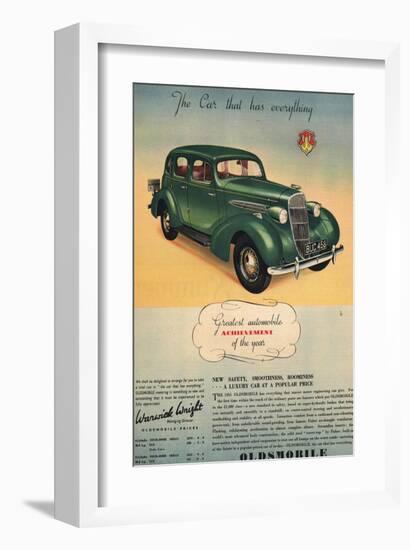 Oldsmobile- Car Has Everything-null-Framed Art Print