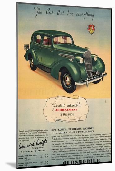 Oldsmobile- Car Has Everything-null-Mounted Art Print