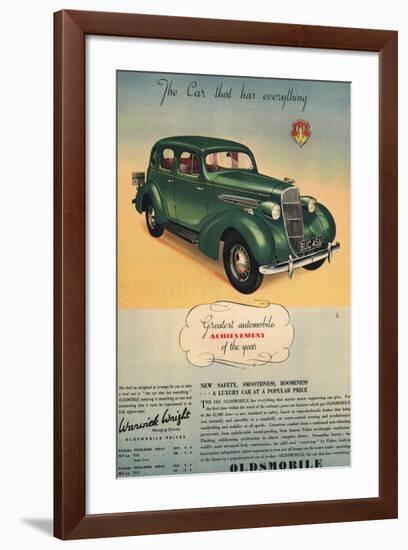 Oldsmobile- Car Has Everything-null-Framed Art Print