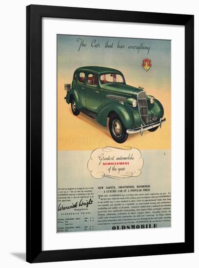 Oldsmobile- Car Has Everything-null-Framed Art Print