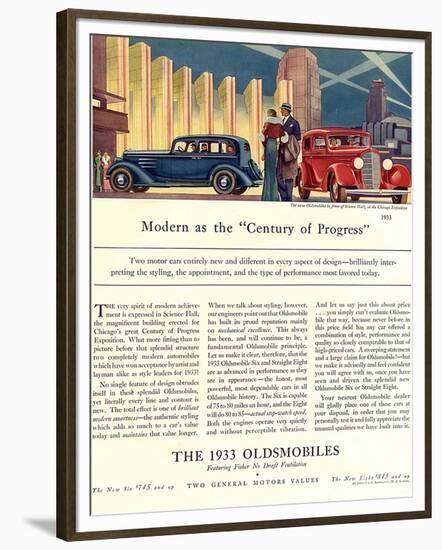 Oldsmobile Century of Progress-null-Framed Premium Giclee Print