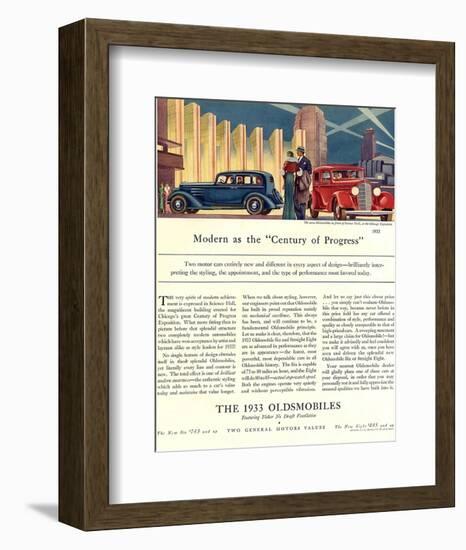 Oldsmobile Century of Progress-null-Framed Art Print