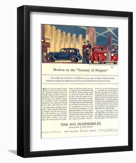 Oldsmobile Century of Progress-null-Framed Art Print