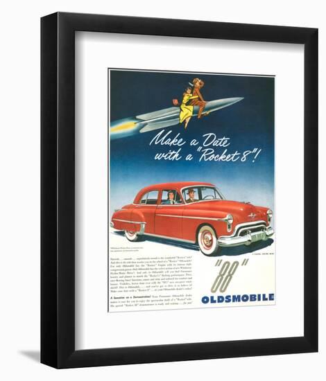 Oldsmobile-Date With Rocket 88-null-Framed Premium Giclee Print