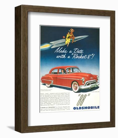 Oldsmobile-Date With Rocket 88-null-Framed Premium Giclee Print