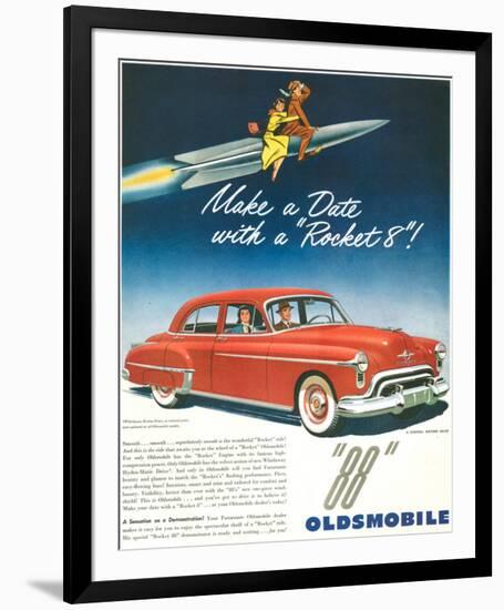 Oldsmobile-Date With Rocket 88-null-Framed Premium Giclee Print