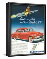 Oldsmobile-Date With Rocket 88-null-Framed Art Print