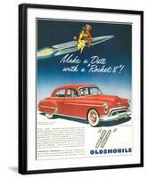 Oldsmobile-Date With Rocket 88-null-Framed Art Print