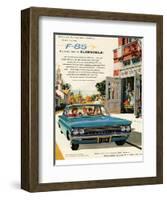 Oldsmobile-Drive the New F-85-null-Framed Art Print