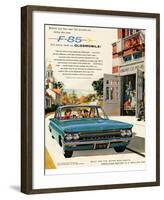 Oldsmobile-Drive the New F-85-null-Framed Art Print