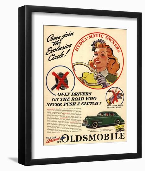 Oldsmobile - Hydra-Matic Owner-null-Framed Art Print