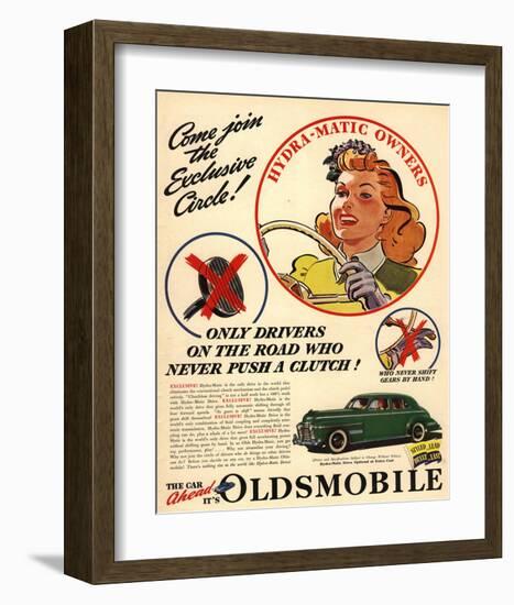 Oldsmobile - Hydra-Matic Owner-null-Framed Art Print