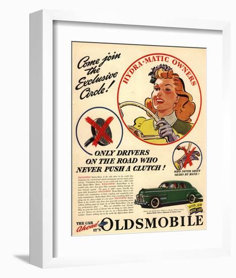 Oldsmobile - Hydra-Matic Owner-null-Framed Art Print