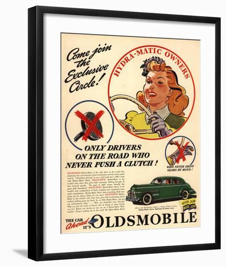 Oldsmobile - Hydra-Matic Owner-null-Framed Art Print