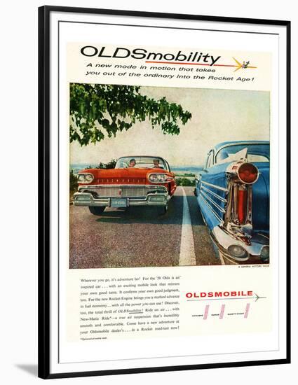 Oldsmobile-Into the Rocket Age-null-Framed Premium Giclee Print
